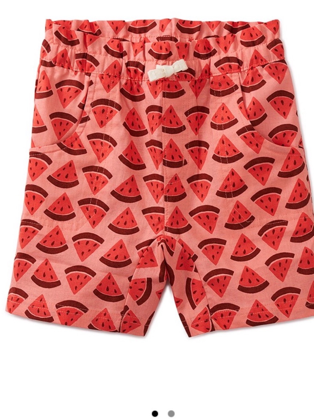 Tea Collection Pink Watermelon-Print Cotton/lined paper bag Shorts